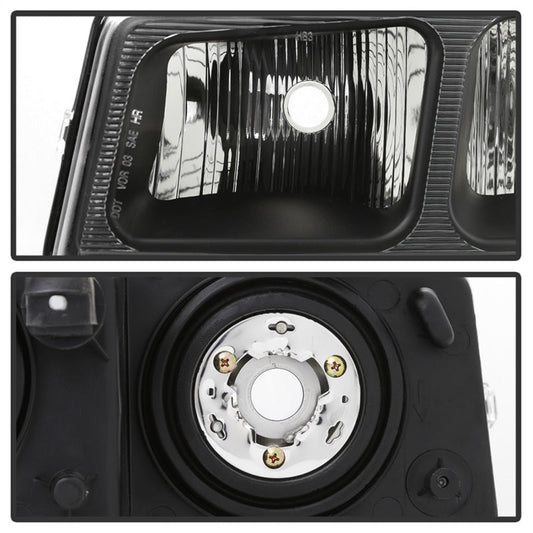 SPYDER xTune 03-17 Chevrolet Express 1500 OEM Style Headlights - Black (HD-JH-CEX03-OE-BK) 9042485