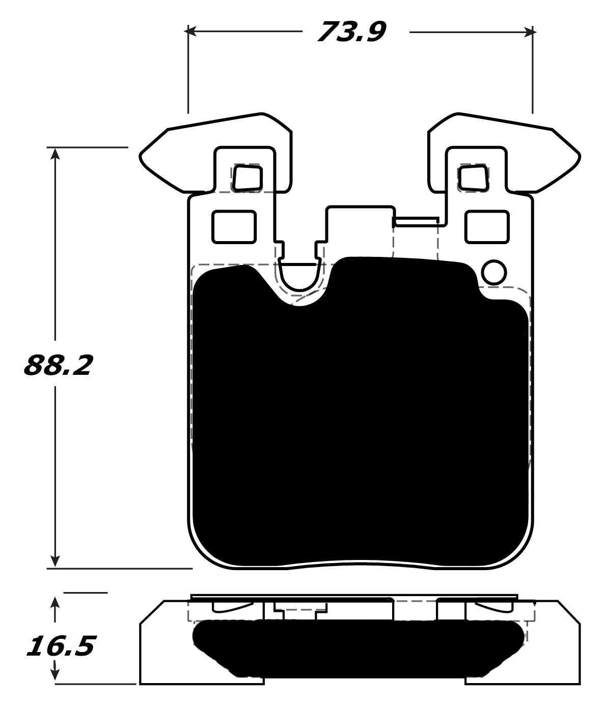 Porterfield Brake Pads for 2015 BMW M235i/235ix