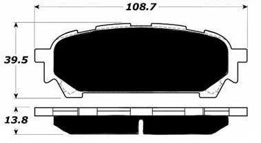Porterfield Brake Pads for 2007 SUBARU IMPREZA SEDAN 2.5i