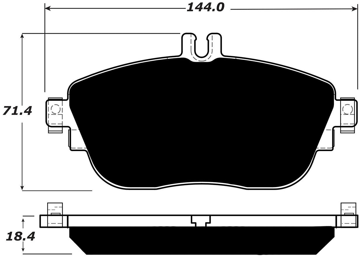 Porterfield Brake Pads for 2017 MERCEDES-BENZ B250