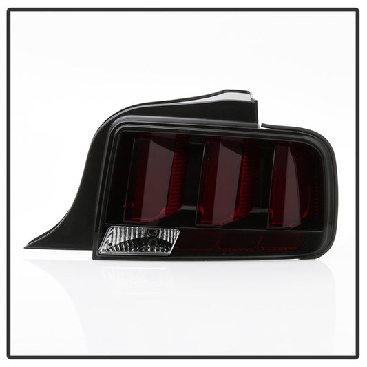 Spyder 05-09 Ford Mustang (Red Light Bar) LED Tail Lights - Smoke ALT-YD-FM05V3-RBLED-SM 5086723