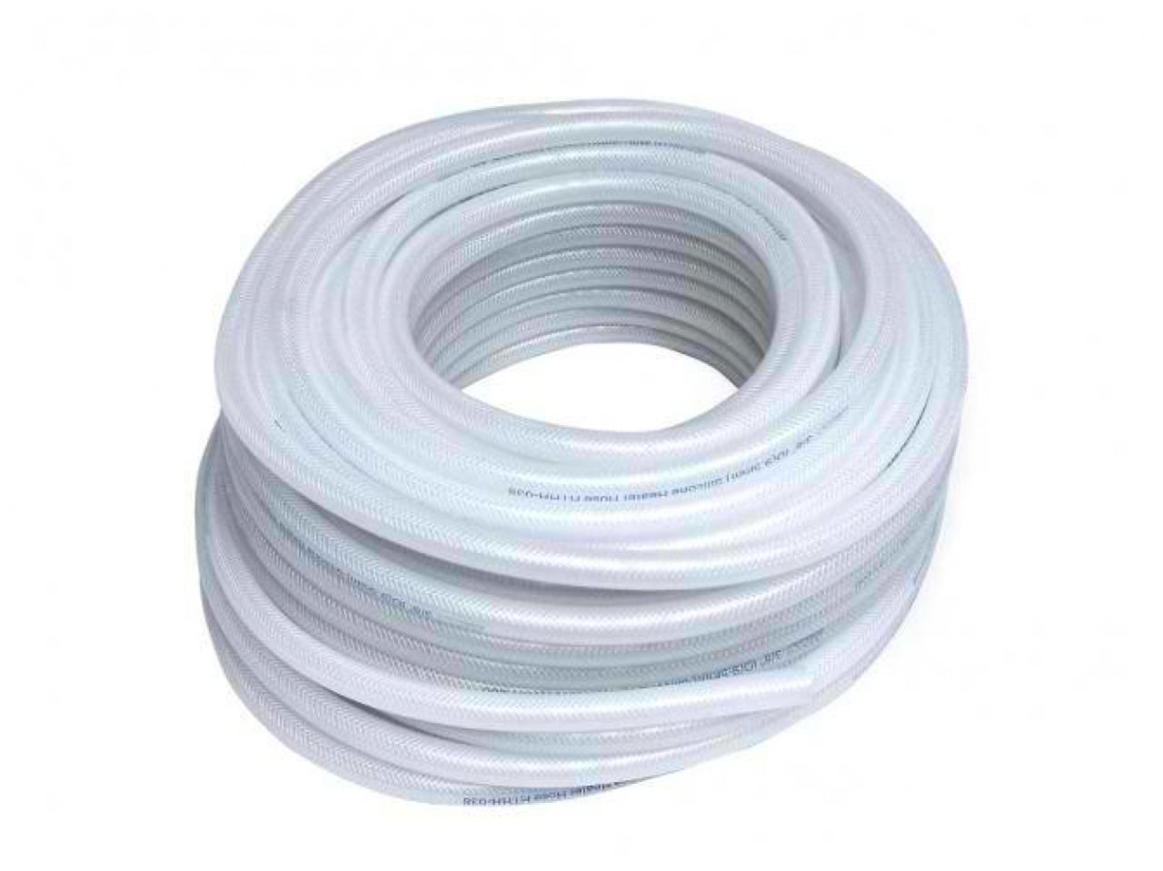HPS High Temp 1/8" ID (3mm) Reinforced Silicone Braid Clear Hose Tubing — 1K7CR