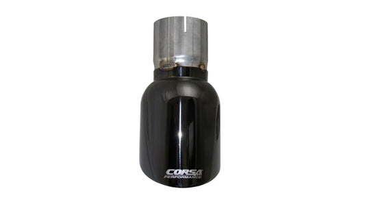 Corsa Performance Single Universal 3.0 In Inlet / 4.5 In Outlet Black PVD Pro-Series