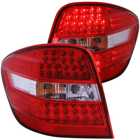 Anzo 2006-2007 Mercedes Benz M Class W164 LED Tail lights Red/Clear