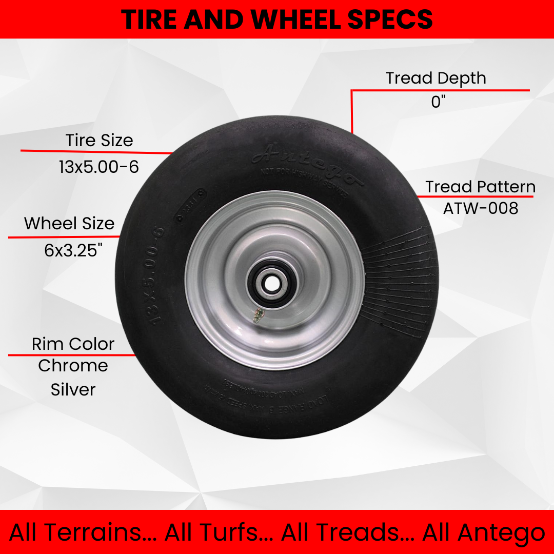 13x5.00-6 Hustler Flat Free Assembly, replaces 605038 fits Fastrak & Raptor SD 36”, 42” (3)