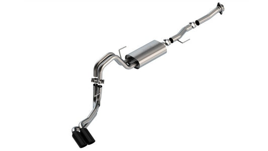 Borla F-150 2021 5.0L 2dr RC SB (122.8 WB) XL/XLT 3/2.25 DSE Cat-Back S-Type Black Chrome