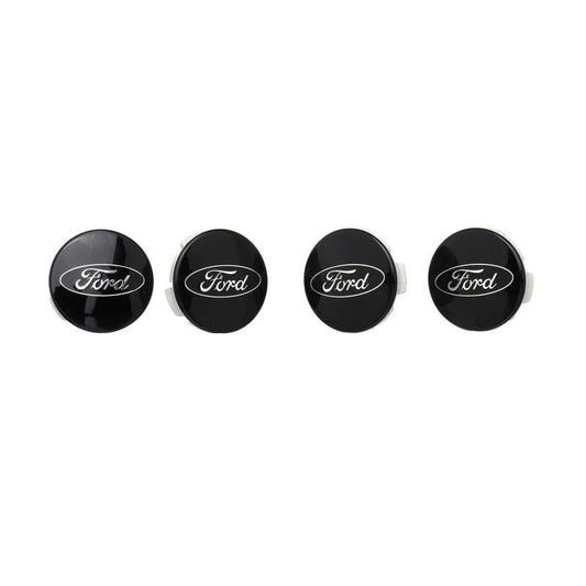 Ford Racing Car Black and Chrome Wheel Cap M-1096K-BCC