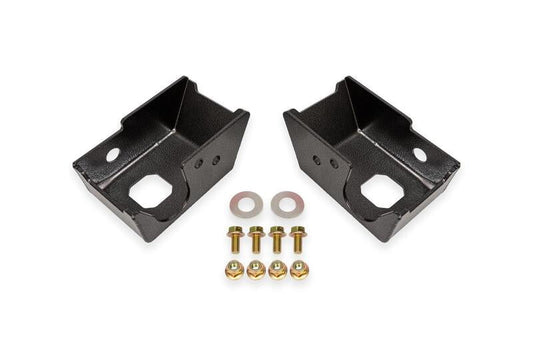 BMR Suspension BMR 21-24 Ford Bronco Rear Shock Mount Skid Plates - Black Hammertone SG1860H