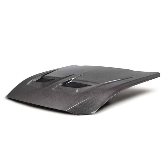 Anderson Composites 2024 Ford Mustang Type-GTD Double Sided Carbon Fiber Hood AC-HD24FDMU-GTD-DS