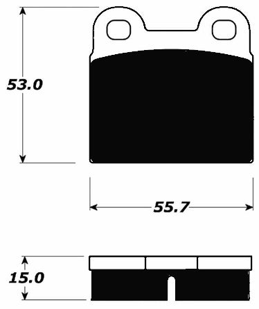 Porterfield Brake Pads for 1967 Porsche 912E