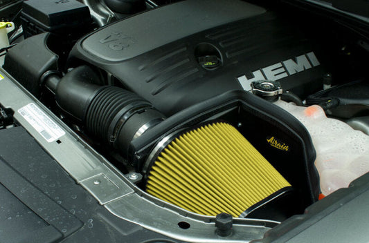 Airaid 11-22 Dodge Challenger/Charger / Chrysler 300 3.6L V6 Intake Kit w/ Yellow Filter 355-210
