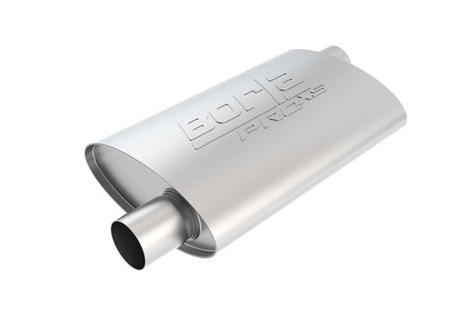 Borla Universal Pro-XS 3in Inlet//Outlet Offset/Offset 14x9 1/2 x 4 Muffler 40353