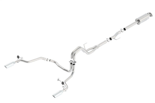 Borla 15-16 Ford F-150 3.5L EcoBoost Ext. Cab Std. Bed Catback Exhaust ATAK Single Split Rear Exit 140616
