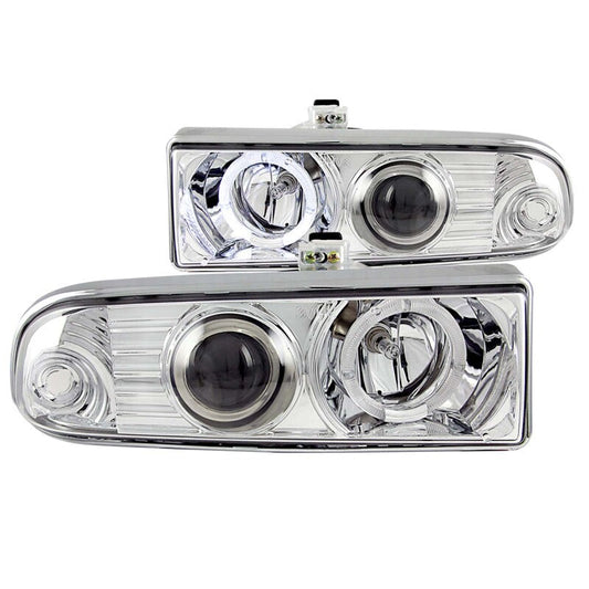 Anzo 1998-2005 Chevrolet S-10 Projector Headlights w/ Halo Chrome