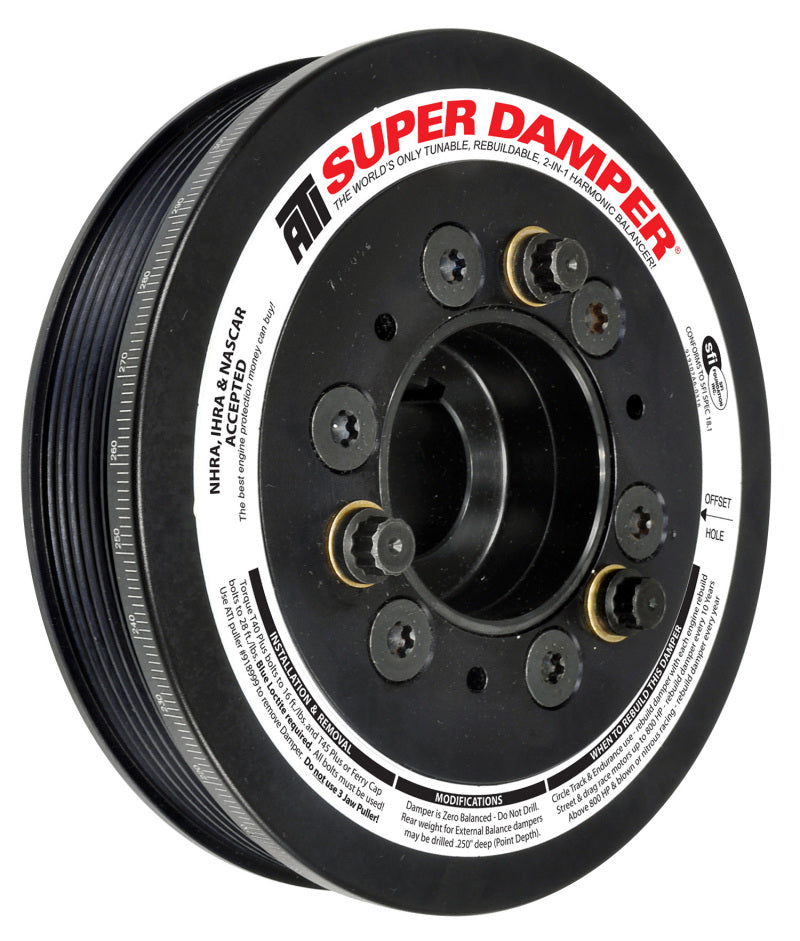 ATI Damper - 6.78in - Alum - 6 Grv - Toyota Supra - 94-98 - JZ80 - 15 Percent OD