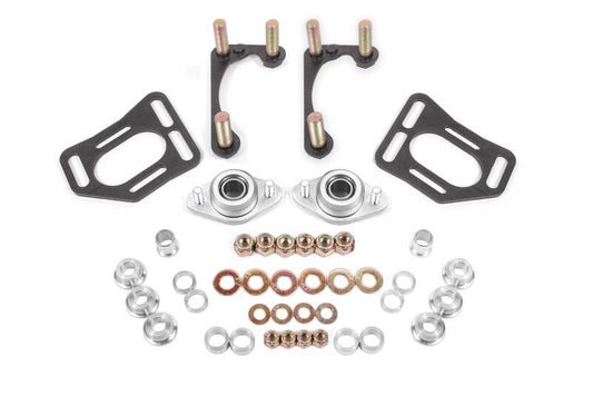 BMR Suspension BMR 90-93 Fox Mustang Caster Camber Plates - Black Hammertone WAK731H