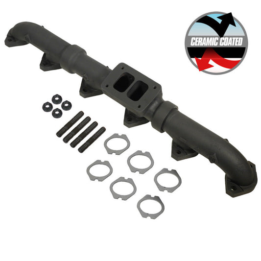 BD Diesel 93-98 Caterpillar 3406E / 99-03 C15 Non-Acert CAT T6 Ceramic Coated Exhaust Manifold 1048002
