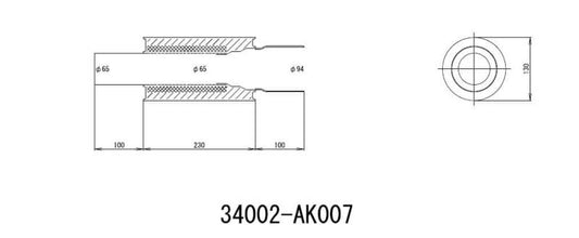 HKS Universal Ex H/M Sus 130-65