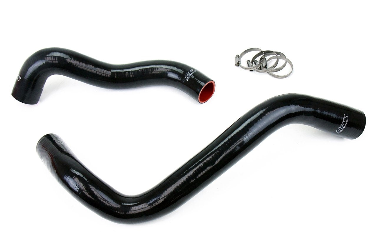 HPS Black Reinforced Silicone Radiator Hose Kit Coolant Ford 99-01 F250 Superduty w/ 7.3L