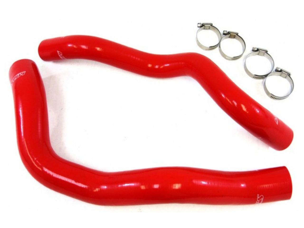 HPS Performance HPS Red Reinforced Silicone Radiator Hose Kit Ford 94-95 Mustang Base V6
