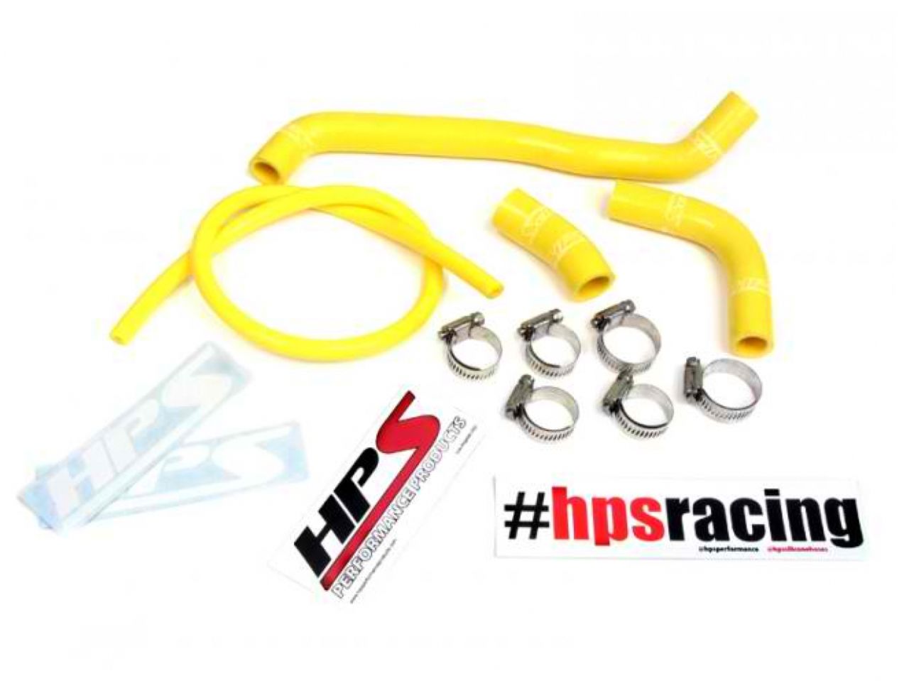 HPS Performance HPS Yellow Reinforced Silicone Radiator Hose Kit Suzuki 00-08 DRZ400S