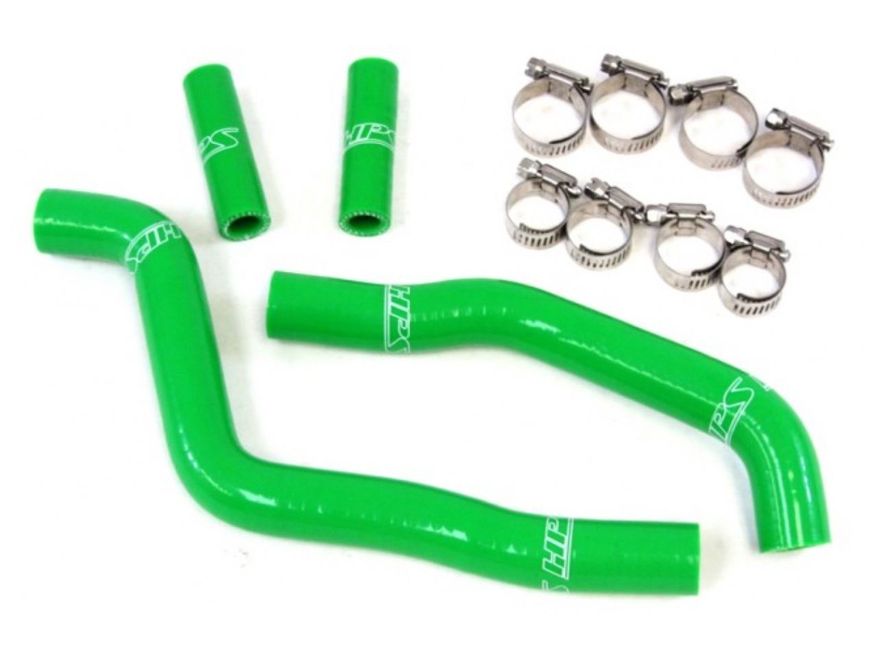 HPS Performance HPS Green Reinforced Silicone Radiator Hose Kit Kawasaki 03-08 KX125 2