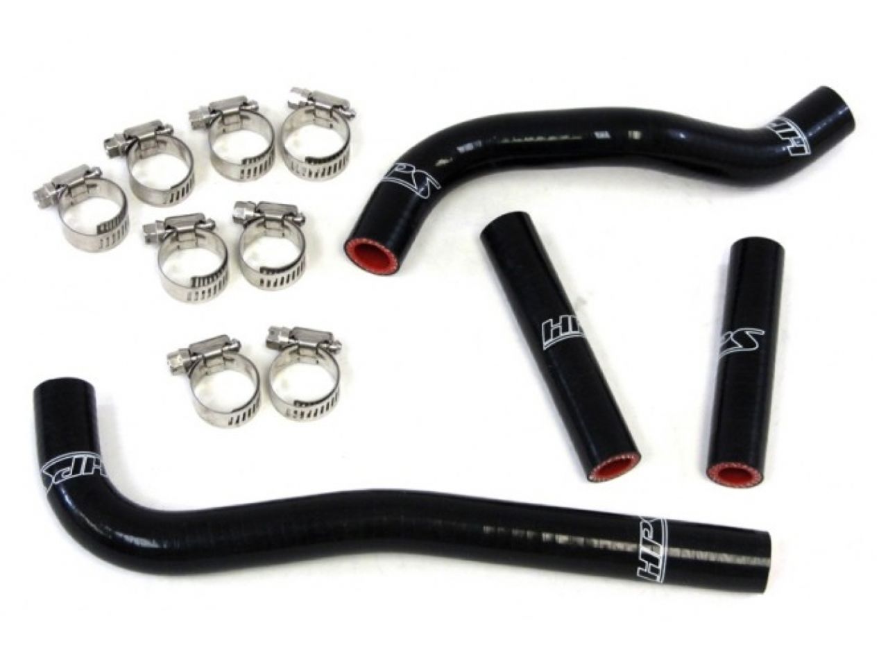 HPS Performance Products HPS Black Reinforced Silicone Radiator Hose Kit Honda 07-12