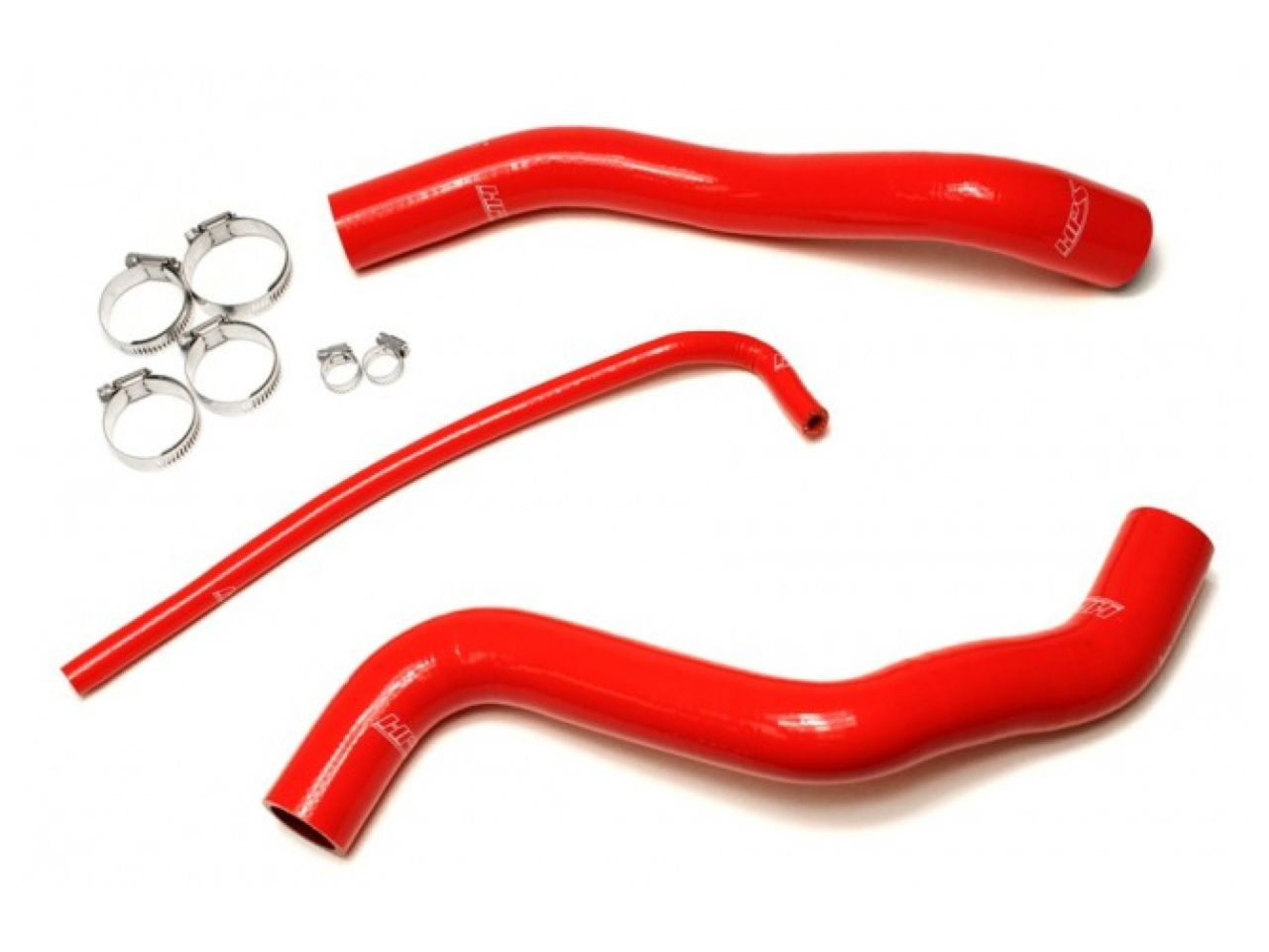 HPS Performance HPS Red Reinforced Silicone Radiator Hose Kit Coolant Chevy 12-15 Camaro