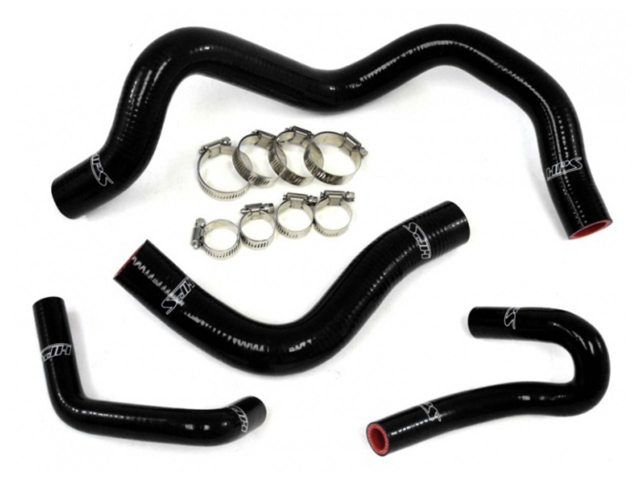 HPS Performance HPS Reinforced Black Silicone Radiator + Heater Hose Kit Coolant Mazda