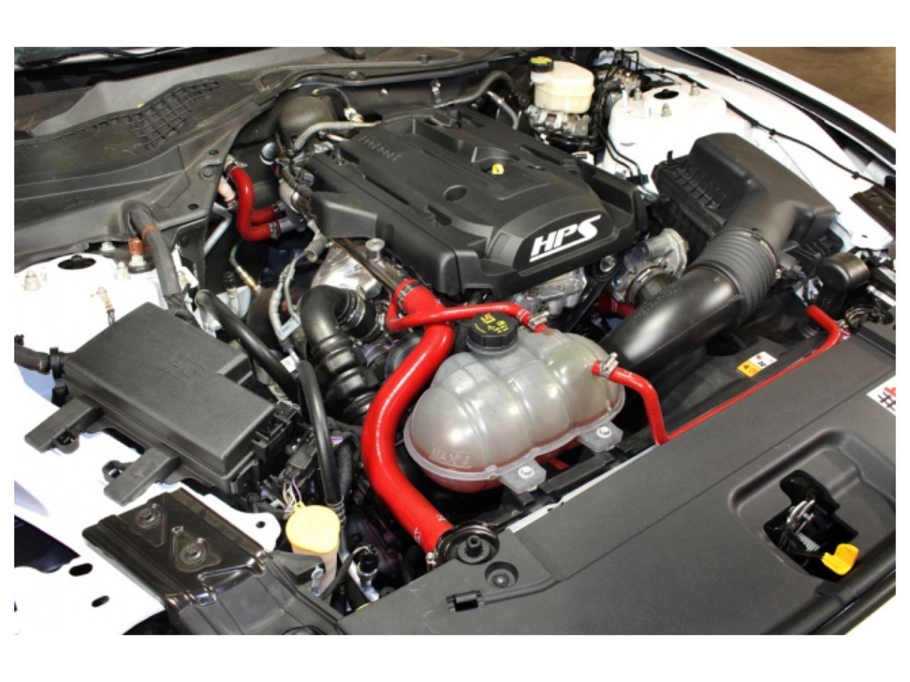 HPS Red Reinforced Silicone Radiator and Heater Hose Kit Coolant Ford 2015-2019 Mustang