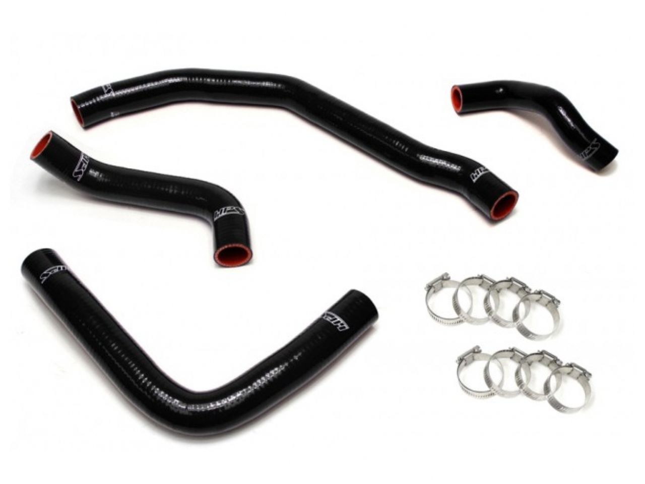 HPS Performance Products HPS Black Reinforced Silicone Radiator Coolant Hose Kit (4pc