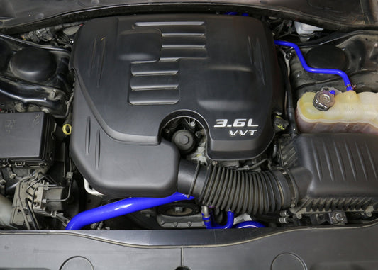 HPS Blue Reinforced Silicone Radiator + Heater Hose Kit Coolant Dodge 11-17 Charger 3.6L