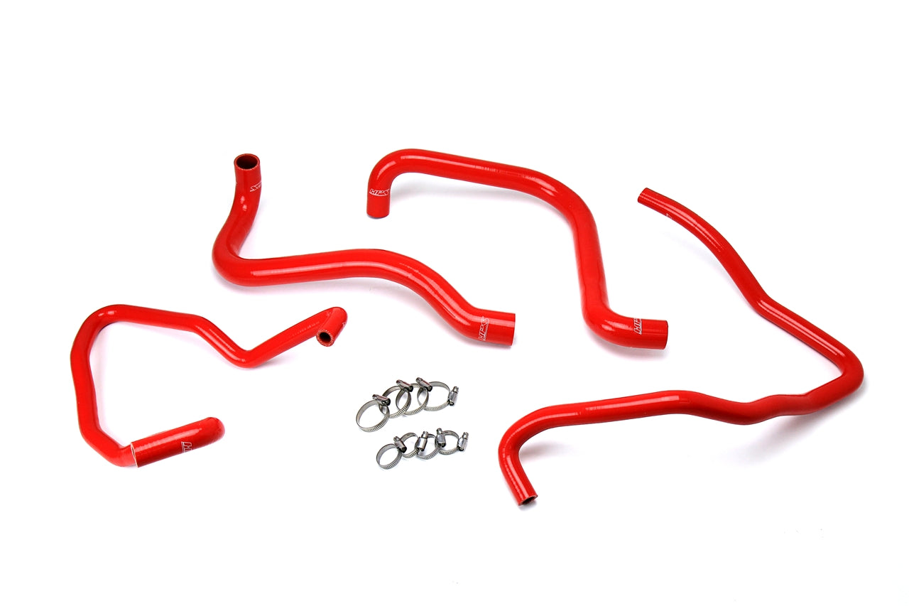 HPS Performance HPS Red Reinforced Silicone Radiator + Heater Hose Kit Jeep 03-06