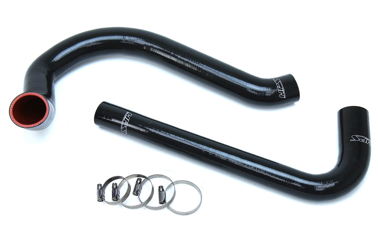 HPS Performance HPS Black Reinforced Silicone Radiator Hose Kit Coolant Jeep 87-95