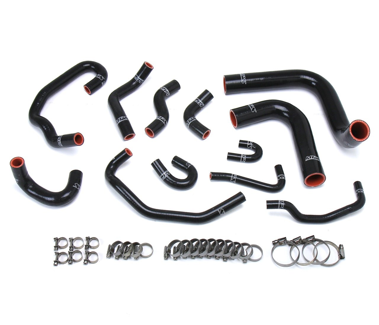HPS Reinforced Black Silicone Radiator + Heater Hose Kit Coolant Toyota 93-95 Pickup 3.0L