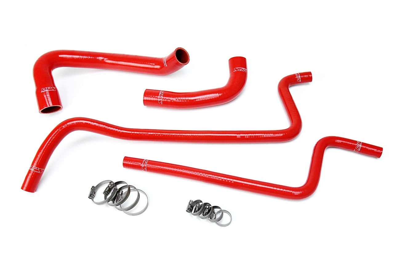 HPS Performance HPS Red Reinforced Silicone Radiator + Heater Hose Kit Jeep 00-01