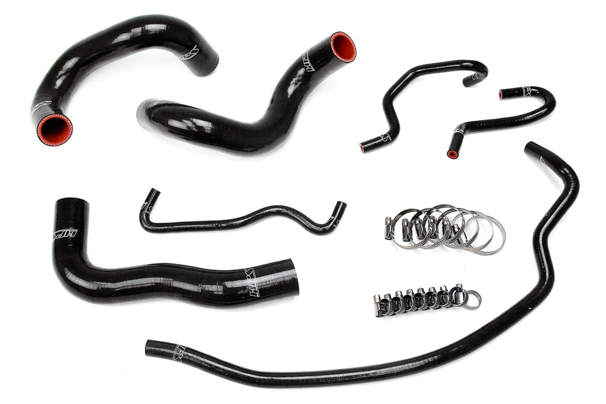 HPS Performance HPS Black Reinforced Silicone Radiator Hose Kit Coolant Toyota 14-18