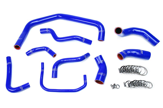 HPS Performance Products HPS Blue Reinforced Silicone Radiator Hose Kit Coolant — 1K7TW