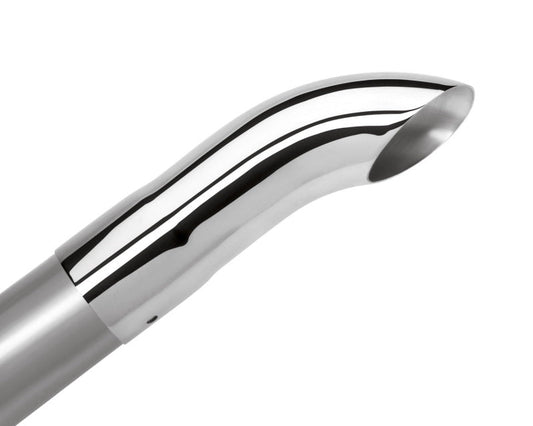 Borla Universal Polished Tip Single Round Turndown/Turnout (inlet 2 1/2in. Outlet 2 1/2in) *NO Retur 20110