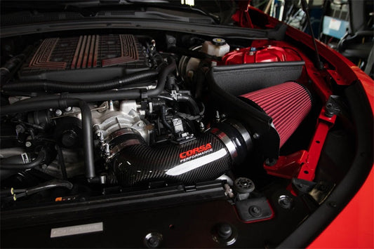 CORSA Performance Corsa 17-21 Chevrolet Camaro ZL1 Carbon Fiber Air Intake w/ DryTech 3D No Oil Filtration 44005D