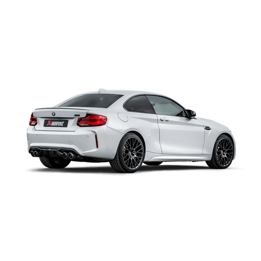 Akrapovic 2018+ BMW M2 Competition/M2 CS (F87N) Slip-On Line (Titanium) w/Carbon Fiber Tips S-BM/T/3H