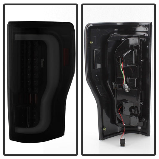SPYDER xTune 17-18 Ford F-250 Super Duty (Excl LED Models) LED Tail Lights-Blk Smk (ALT-ON-FS17-LBLED-BSM) 9041617