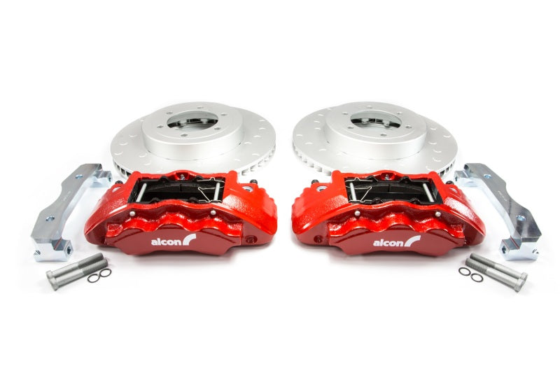 Alcon 2016+ Toyota Tacoma w/ 17in+ Wheels 352x30mm Rotors 6-Piston Red Calipers Front