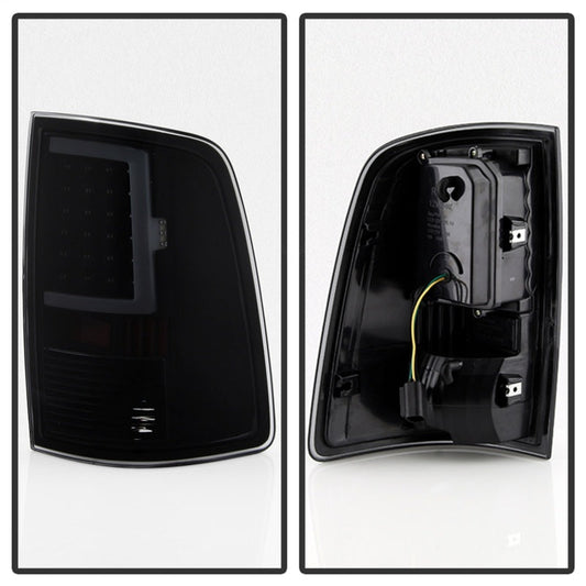 SPYDER xTune 13-18 Dodge Ram 1500 (LED Model Only) LED Tail Lights - Blk Smk (ALT-ON-DRAM13V2-LBLED-BSM) 9041020