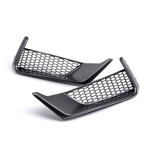 Anderson Composites 2024 Ford Mustang Dark Horse Carbon Fiber Front Bumper Inserts AC-FBI24FDMUDH