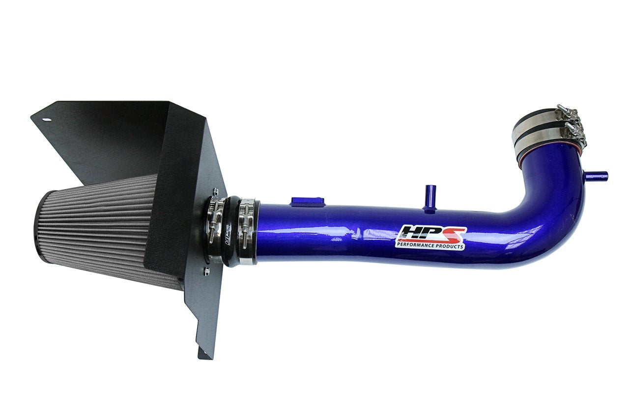 HPS Shortram Air Intake Kit 2014-2018 Chevy Silverado 1500 5.3L V8, Includes Heat Shield
