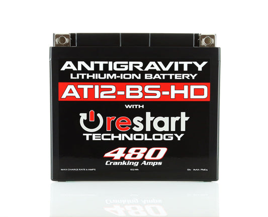 Antigravity Batteries Antigravity YT12-BS High Power Lithium Battery w/Re-Start AG-AT12BS-HD-RS