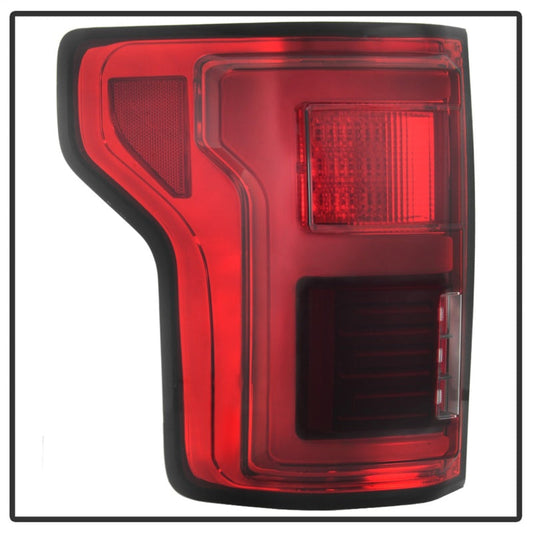Spyder 15-18 Ford F-150 LED Tail Lights (w/Blind Spot) - Red Clear