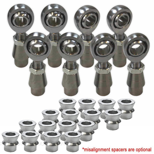 4 Link Rod End Kit - 3/4" Chromoly Heim - 1.5" OD Tubing