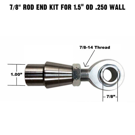 Panhard Bar Fab Kit - 7/8" Chromoly Heim - 1.5" OD Tubing